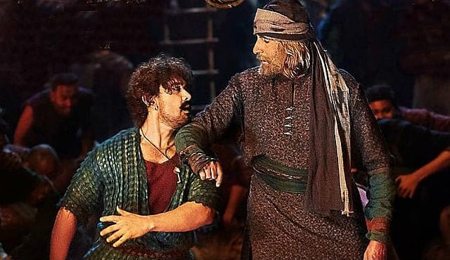 ‘থাগস অব হিন্দোস্থান’ ছবিতে আমির খান ও অমিতাভ বচ্চন