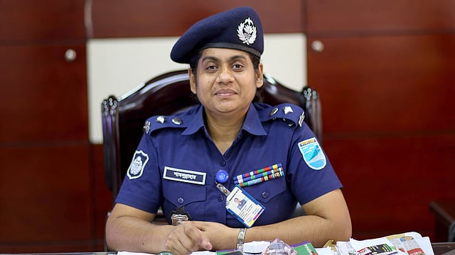 গাজীপুরের পুলিশ সুপার (এসপি) শামসুন্নাহার। ছবি: সাবরিনা ইয়াসমিন