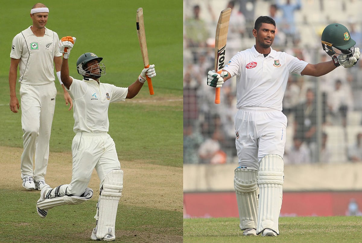 ২০১০ সালে সেঞ্চুরি পর, আজ সেঞ্চুরির পর মাহমুদউল্লাহ।