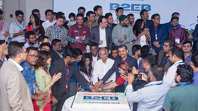 ই-ক্যাবের বিজনেস টু ই-বিজনেস ফোরামের যাত্রা শুরু। ছবি: সংগৃহীত।