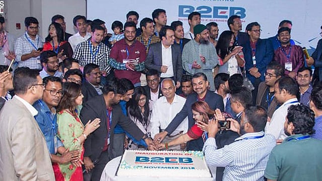 ই-ক্যাবের বিজনেস টু ই-বিজনেস ফোরামের যাত্রা শুরু। ছবি: সংগৃহীত।