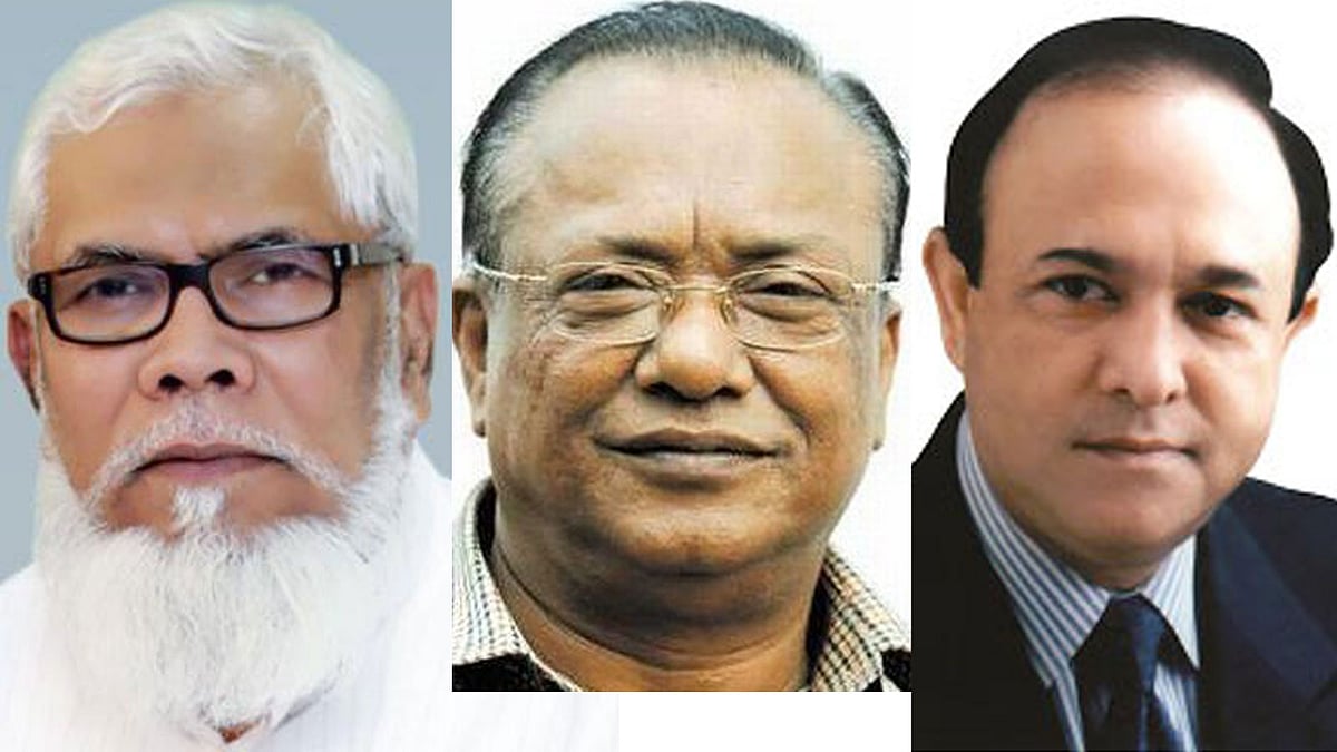 সালমান এফ রহমান, আবদুল আউয়াল মিন্টু, ইউসুফ আবদুল্লাহ হারুণ।