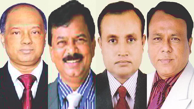 আবদুর রশীদ, শাহজাহান আলম, ওবায়দুল ইসলাম,  সেলিম ভূঁইয়া