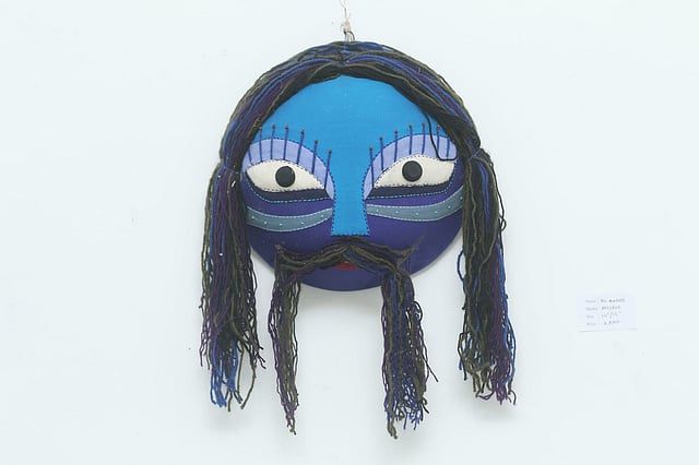 ‘নীল-মানব’। শিল্পী: মো. জাকির হোসেন