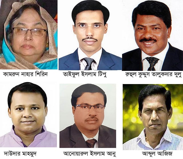 নাটোরের চারটি সংসদীয় আসনে বিএনপির ছয় প্রার্থী।