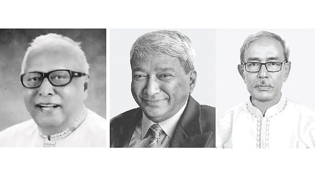 শাহ্‌ মোয়াজ্জেম, মিজানুর রহমান সিনহা ও আবদুল হাই