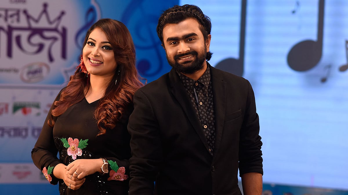 ‘এসিআই এক্সট্রা ফান কেক-চ্যানেল আই গানের রাজা পাওয়ার্ড বাই এসিআই পিউর স্পাইসেস’ রিয়েলিটি শোর বিচারক কোনাল ও ইমরান