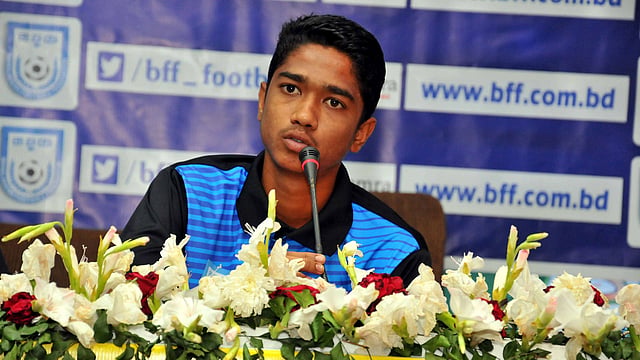 টুর্নামেন্টে নিজেদের লক্ষ্যের কথা জানাচ্ছে অনূর্ধ্ব–১৫ অধিনায়ক। সৌজন্য ছবি