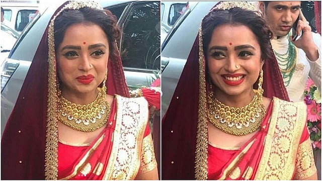 বিয়ের সাজে পারুল চৌহান