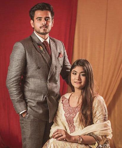 সিয়াম ও শাম্মা রুশাফি অবন্তী। ছবি: ফেসবুক থেকে নেওয়া