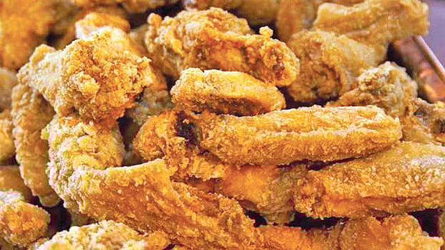 চুলের গন্ধওয়ালা চিকেন ফ্রাই