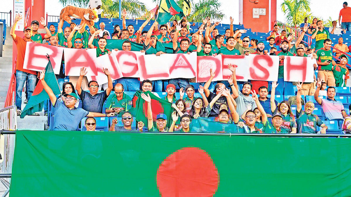 গত আগস্টে ওয়েস্ট ইন্ডিজ সফরের শেষ দুটি টি-টোয়েন্টি ম্যাচ অনুষ্ঠিত হয়েছিল যুক্তরাষ্ট্রের ফ্লোরিডায়। তাতে ক্যারিবীয়দের হারিয়েই সিরিজ জিতেছিল সাকিবরা। এ মাঠে প্রবাসি বাংলাদেশিরা ছিলেন দলের শক্তির প্রেরণা হয়ে। ফাইল ছবি