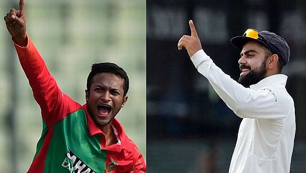 সাকিব ও কোহলি দুজনই ১৩ বার করে সিরিজ-সেরা হয়েছেন। ফাইল ছবি