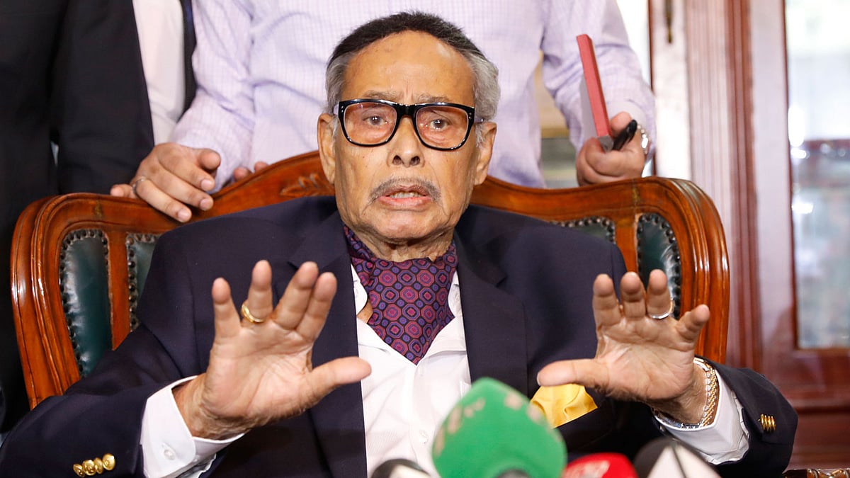 এইচ এম এরশাদ। ছবি: প্রথম আলো