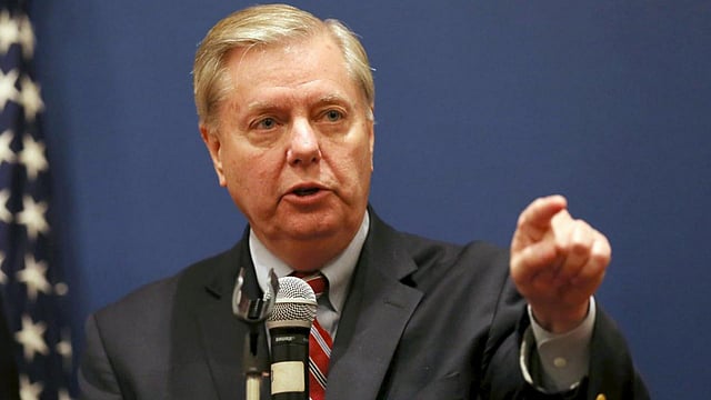 রিপাবলিকান সিনেটর লিন্ডসে গ্রাহাম। ছবি: রয়টার্স