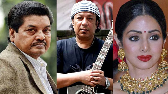 আমজাদ হোসেন, আইয়ুব বাচ্চু ও শ্রীদেবী