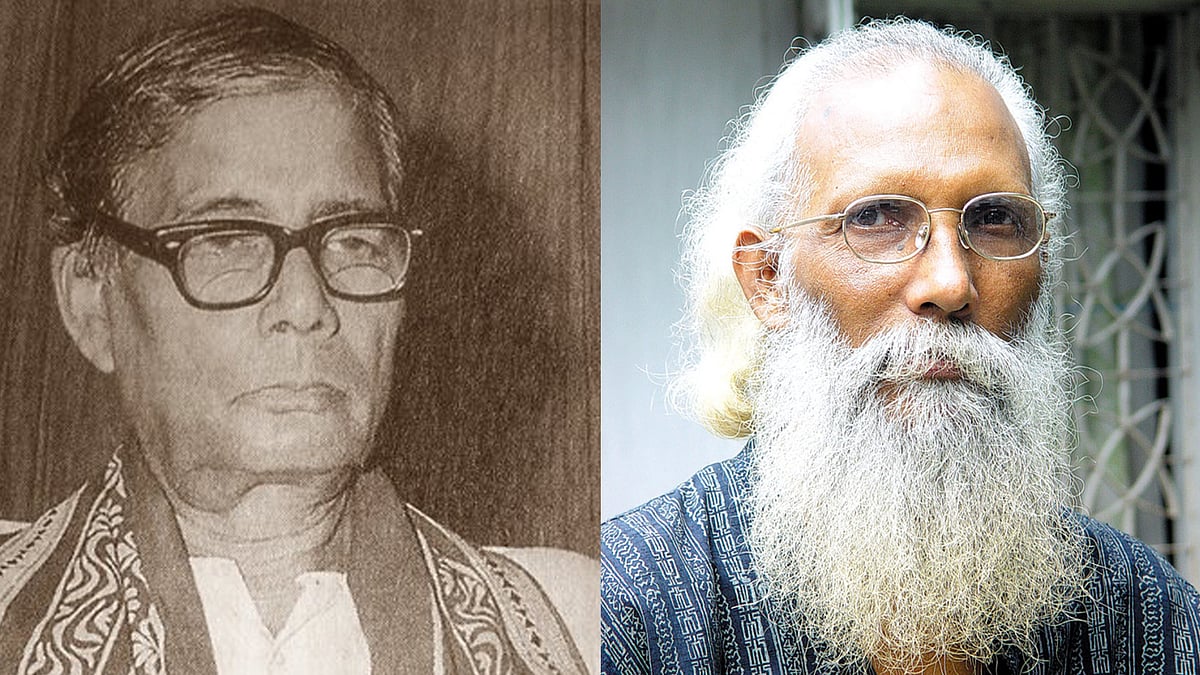 কবি জসিমউদ্দীন ও নির্মলেন্দু গুণ