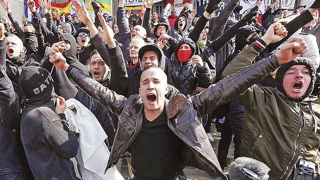 ইউরোপে উগ্র জাতীয়তাবাদীদের উত্থান ঘটেছে। ব্রাসেলস, বেলজিয়াম। ছবি: রয়টার্স