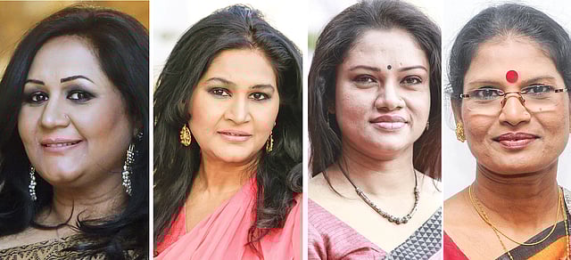 ফাহমিদা নবী,সামিনা চৌধুরী,অদিতি মহসিন,চন্দনা মজুমদার