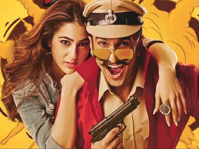 সিম্বা ছবিতে সারা আলী খান ও রণবীর সিং