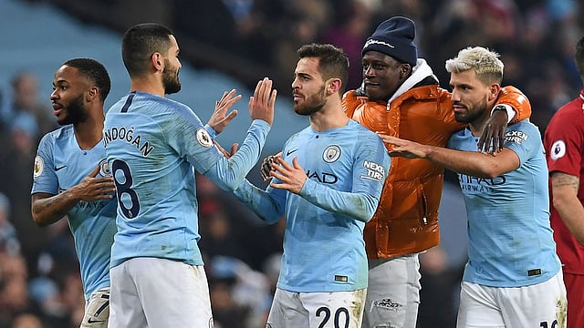 জয়ের পর আগুয়েরোদের উদ্‌যাপন। ছবি: এএফপি