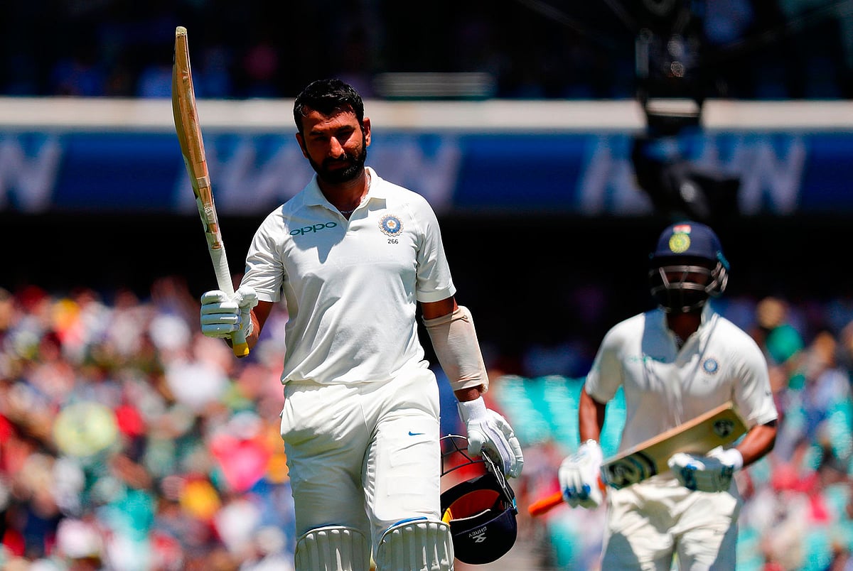 অস্ট্রেলিয়া সিরিজের মূল নায়ক পূজারা। ছবি: এএফপি