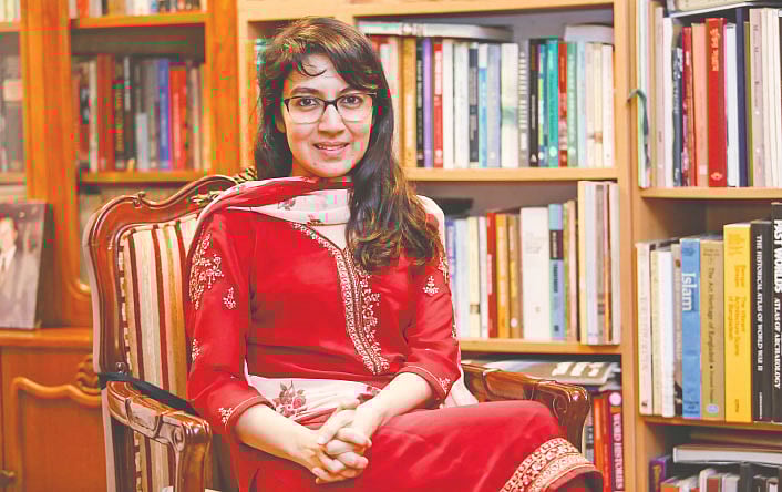 ঢাকার নিজ বাড়িতে তাহমিমা আনাম। ছবি: সুমন ইউসুফ