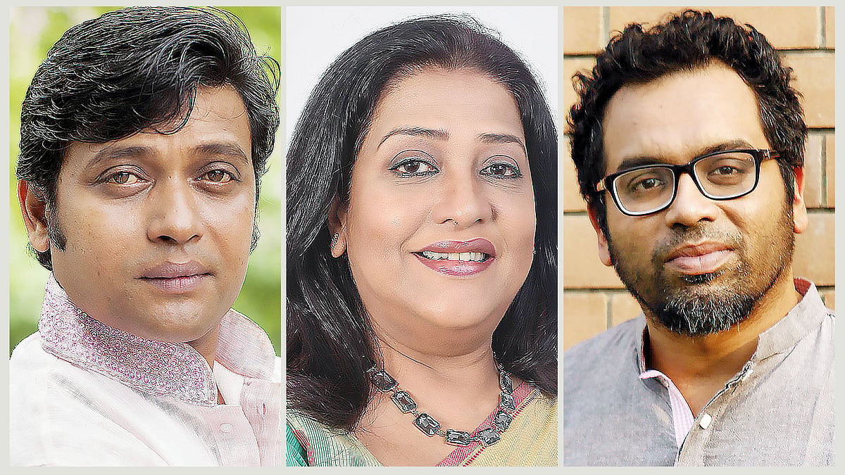 আনিসুর রহমান মিলন, সুবর্ণা মুস্তাফা ও ইরেশ যাকের।