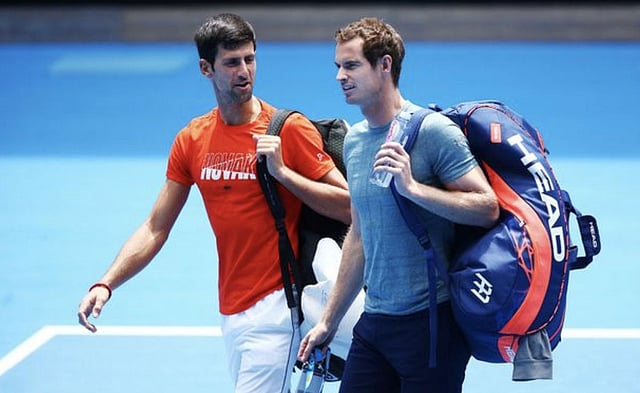 ঘোষণা দেওয়ার আগে চিরপ্রতিদ্বন্দ্বী নোভাক জোকোভিচের সঙ্গে শেষ ম্যাচটা খেলেছেন মারে। ছবি: টুইটার