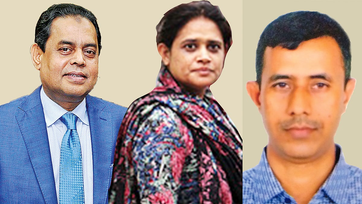 সিদ্দিকুর রহমান, নাজমা আক্তার ও বাবুল আখতার।