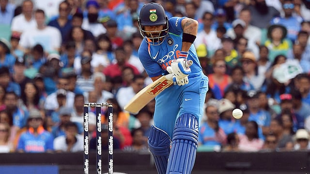 রান তাড়া করে জেতাকে অন্য মাত্রায় নিয়ে গেছেন কোহলি। ছবি: এএফপি