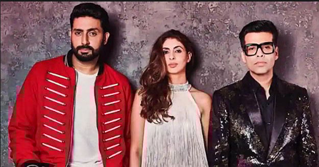 অভিষেক, শ্বেতা ও করণ জোহর