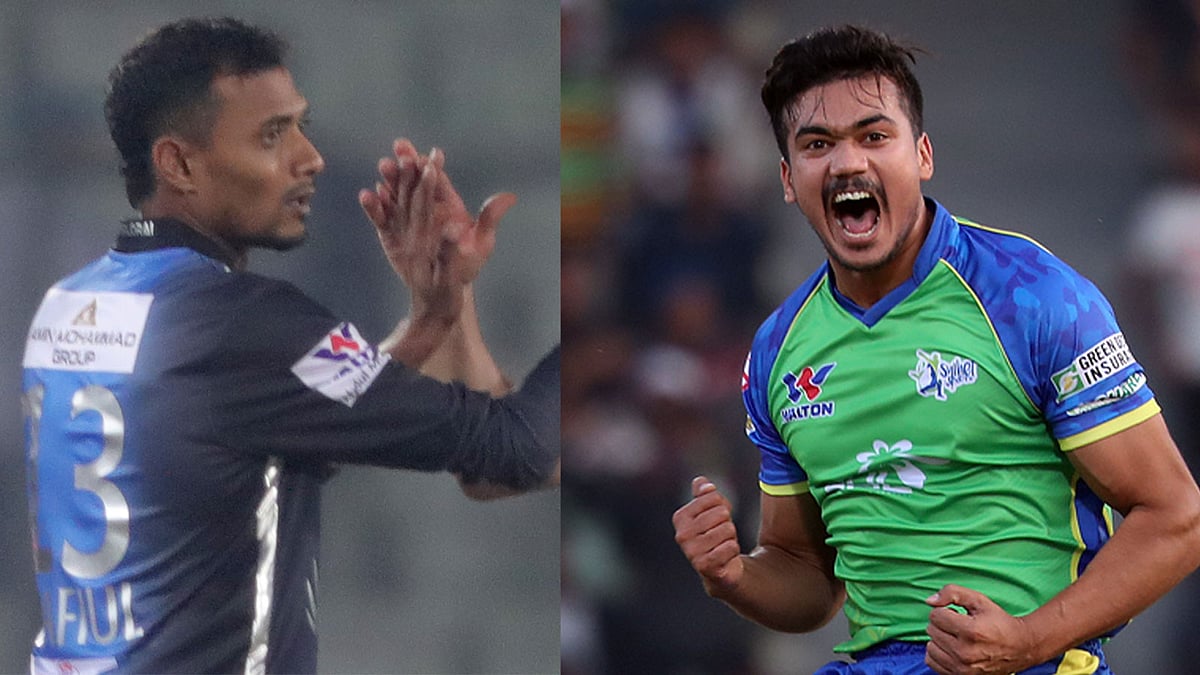 শফিউল-তাসকিন ভালো বোলিং করছেন এবারের বিপিএলে। ছবি: প্রথম আলো।