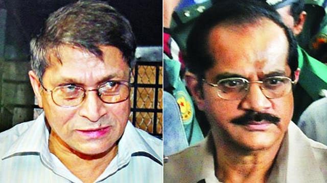 দুই সাবেক আইজিপি শহুদুল হক ও আশরাফুল হুদা।