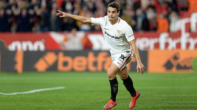 সেভিয়ার দ্বিতীয় গোলটি করেন বেন ইয়েদের। ছবি: এএফপি