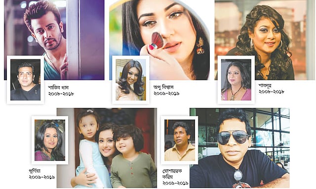 তারকাদের ‘টেন ইয়ার চ্যালেঞ্জ’