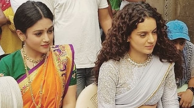 ছবির শুটিং সেটে মিষ্টি চক্রবর্তী ও কঙ্গনা রনৌত