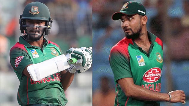 সাকিব আল হাসান ও মাশরাফি বিন মুর্তজা। ফাইল ছবি