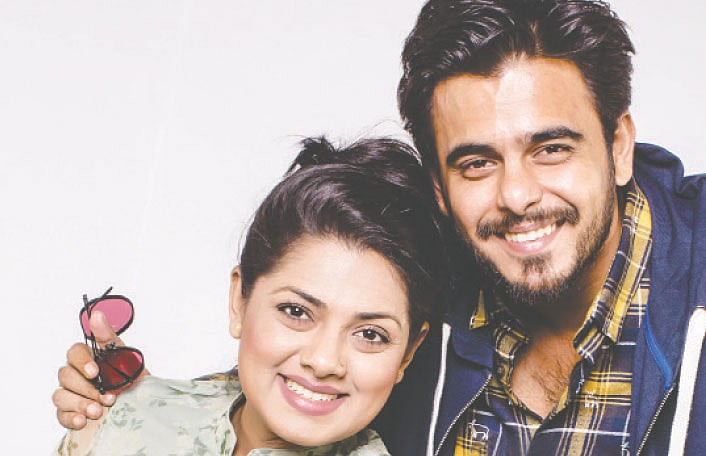 তিশা ও সিয়াম। ছবি: কবির েহাসেন