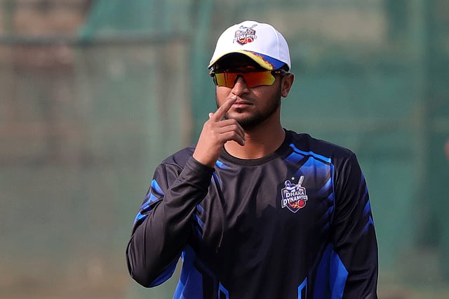 সাকিবের নাম নেই প্রিমিয়ার লিগের প্লেয়ার্স ড্রাফটে। ছবি: প্রথম আলো