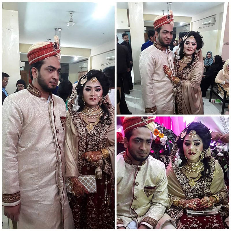 মাহবুবুর রহমান রাজু ও তাঁর স্ত্রী আফরোজা সুলতানা স্মৃতি। ছবি: সংগৃহীত