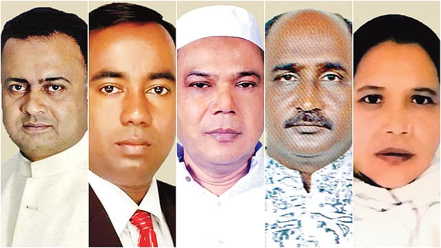 আনোয়ার সাদাত, দেলদার রহমান, আপেল মাহমুদ, এমরান আল আমিন, জোহুরা বেগম