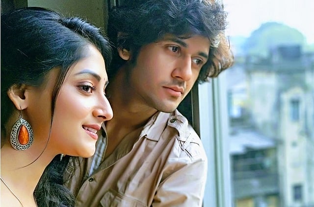 ‘প্রেম আমার ২’ ছবিতে অভিনয় করেছেন পূজা চেরি ও আদ্রিত। ছবি: ফেসবুক থেকে নেওয়া