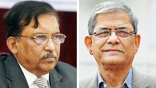 আসাদুজ্জামান খান, মির্জা ফখরুল ইসলাম আলমগীর