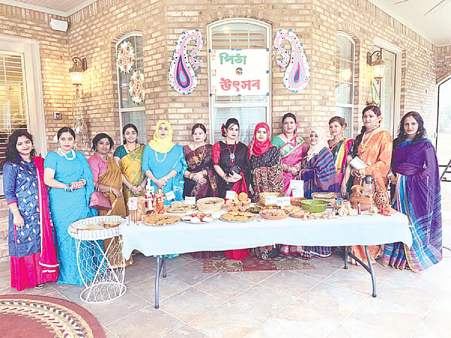 আলাবামায় প্রবাসী বাঙালিরা পিঠা উৎসবের আয়োজন করে
