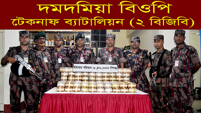 জব্দ করা ইয়াবার চালান।