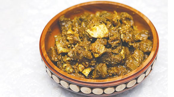 মেথি দিয়ে গরুর মাথা বা গাল চাপা ভুনা