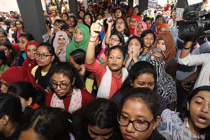 ভোটের দিন রোকেয়া হল। ফাইল ছবি