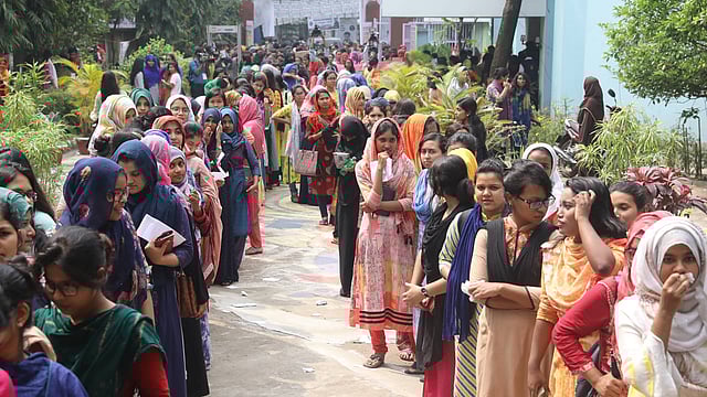 ভোটের দিন বাংলাদেশ-কুয়েত মৈত্রী হল। ফাইল ছবি