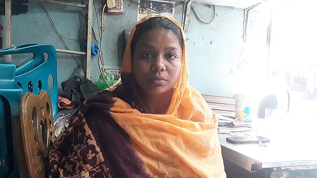 সিজানের মা নাসরিন বেগম। ছবি: আসাদুজ্জামান
